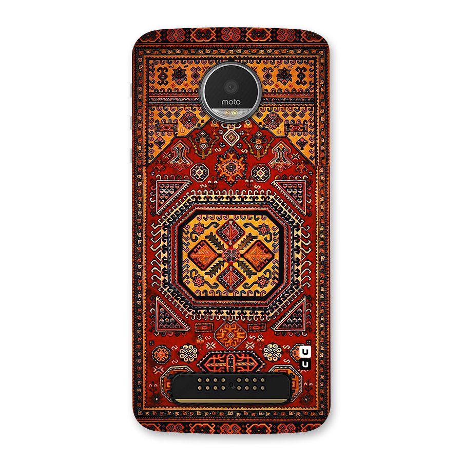 Classic Luxury Carpet Pattern Back Case for Moto Z Play