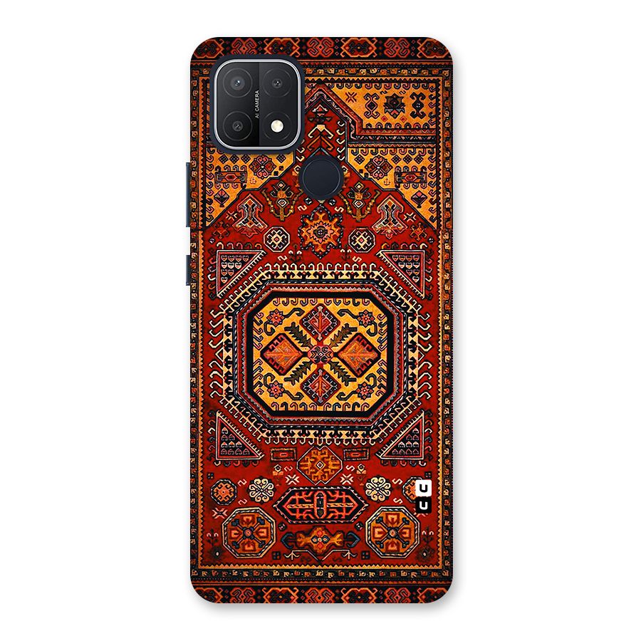 Classic Luxury Carpet Pattern Back Case for Oppo A15s