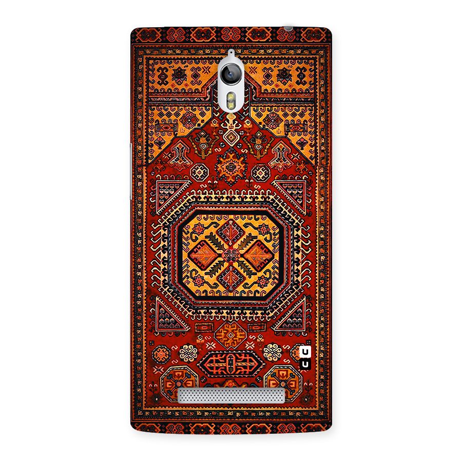 Classic Luxury Carpet Pattern Back Case for Oppo Find 7