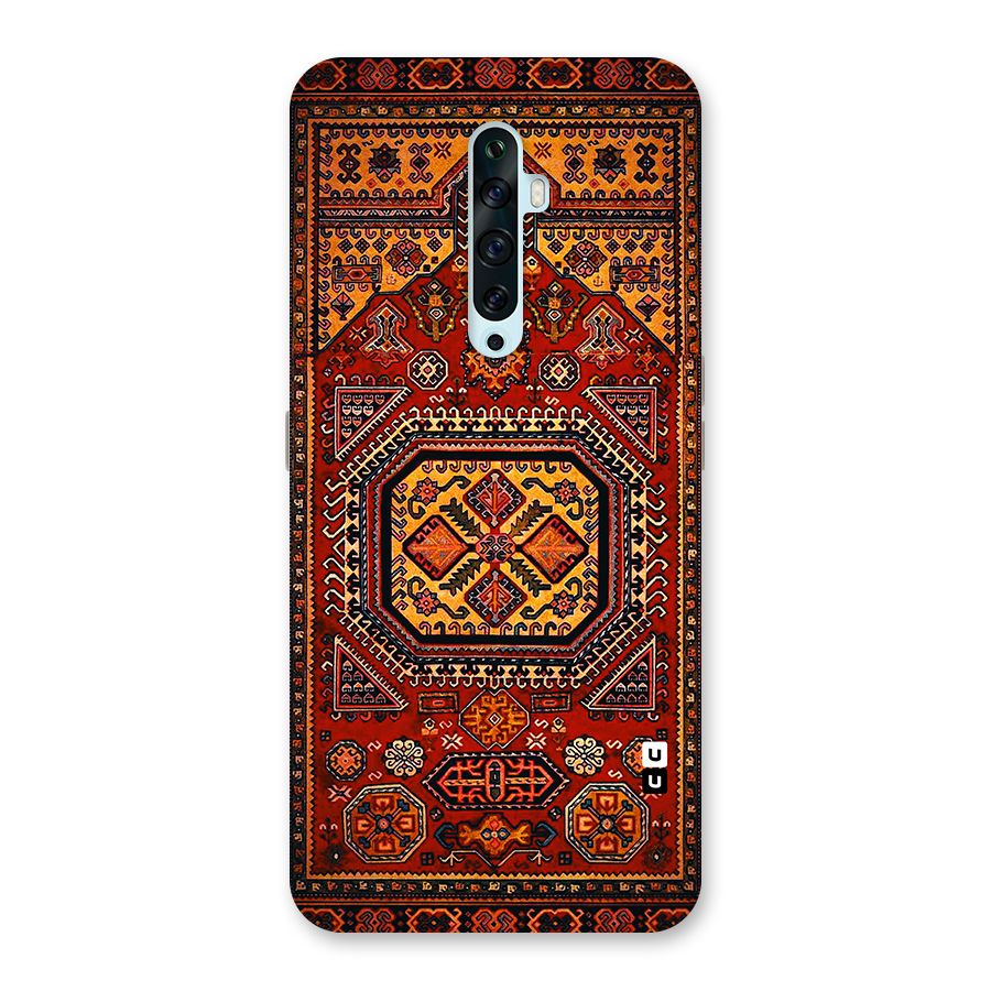Classic Luxury Carpet Pattern Back Case for Oppo Reno2 F
