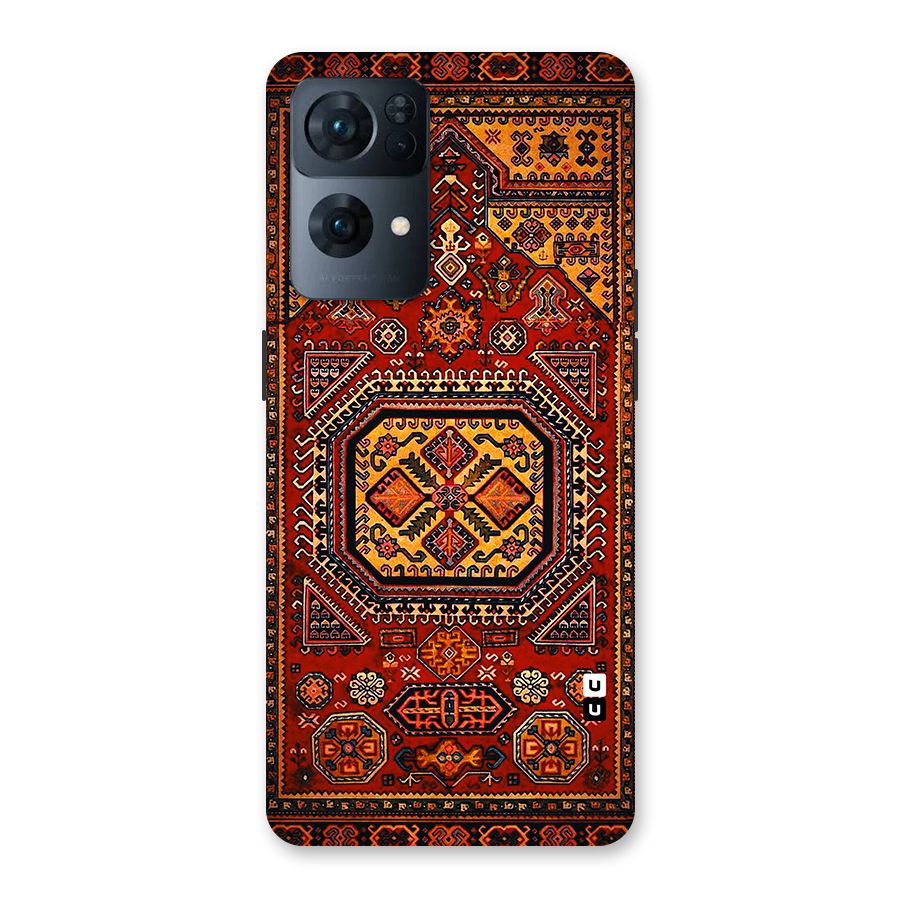 Classic Luxury Carpet Pattern Back Case for Oppo Reno7 Pro 5G
