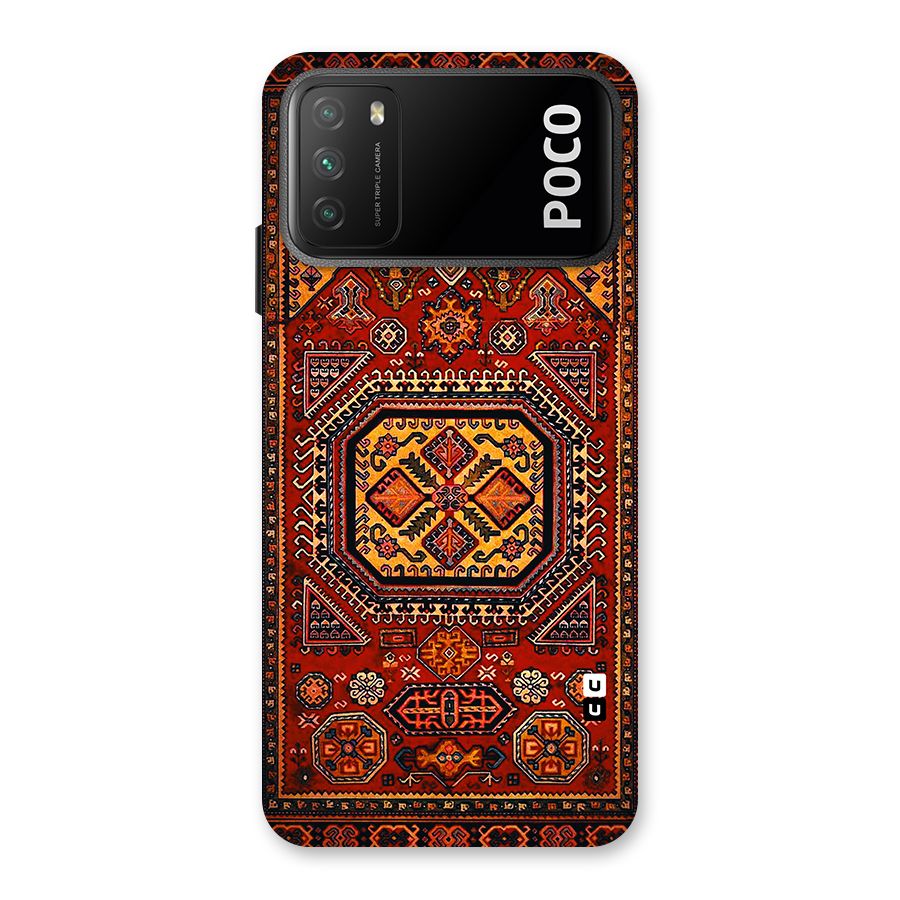 Classic Luxury Carpet Pattern Back Case for Poco M3