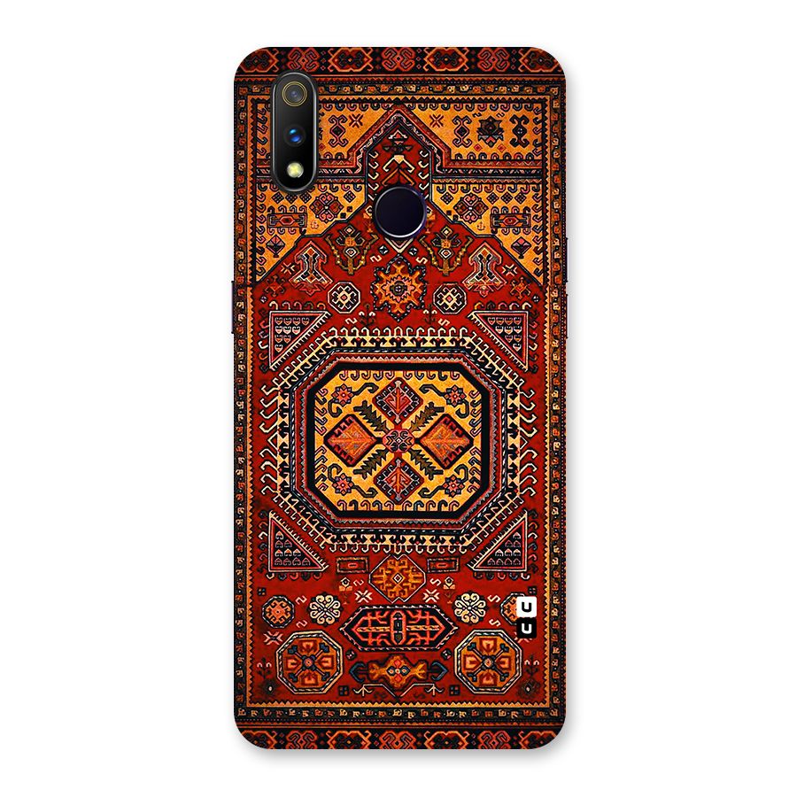 Classic Luxury Carpet Pattern Back Case for Realme 3 Pro