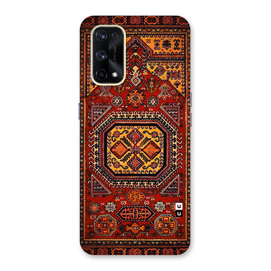 Classic Luxury Carpet Pattern Glass Back Case for Realme X7 Pro