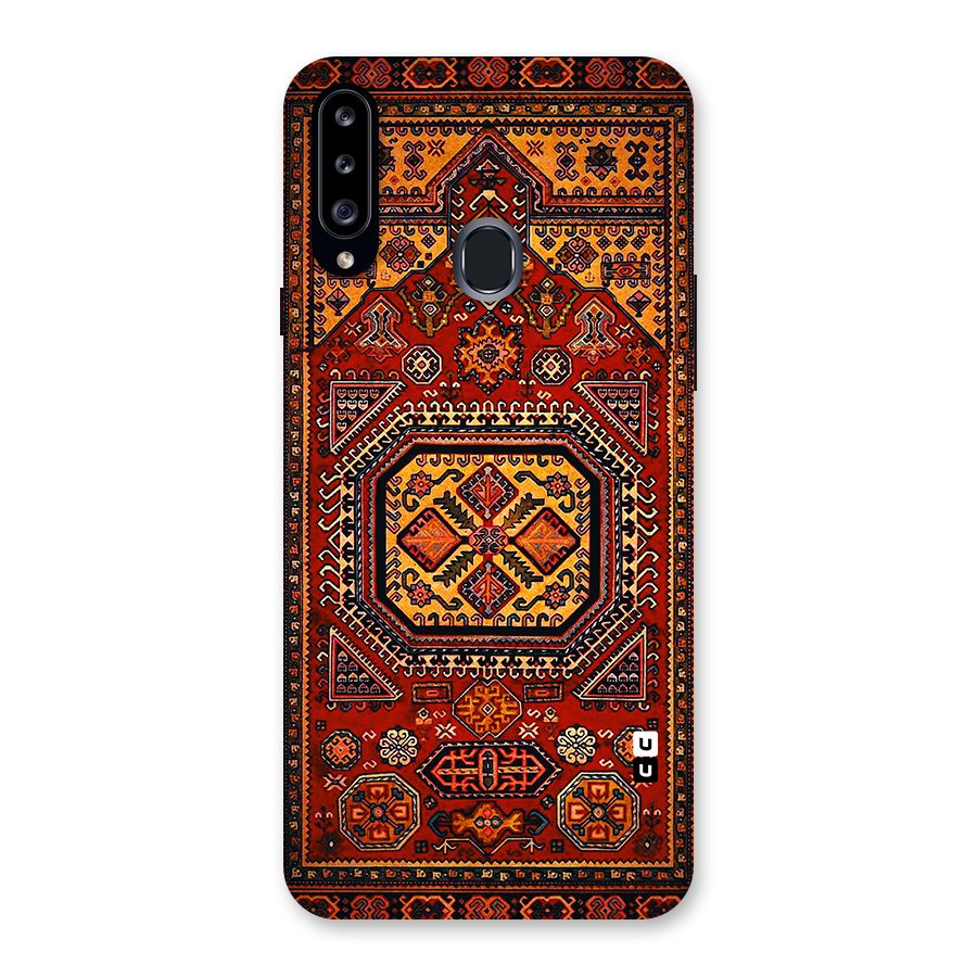 Classic Luxury Carpet Pattern Back Case for Samsung Galaxy A20s