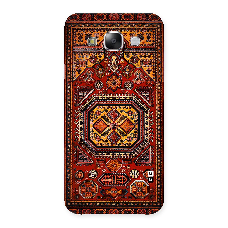 Classic Luxury Carpet Pattern Back Case for Samsung Galaxy E5