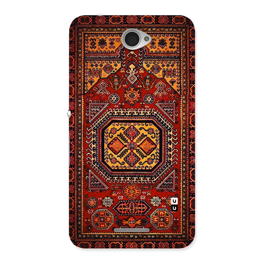 Classic Luxury Carpet Pattern Back Case for Sony Xperia E4