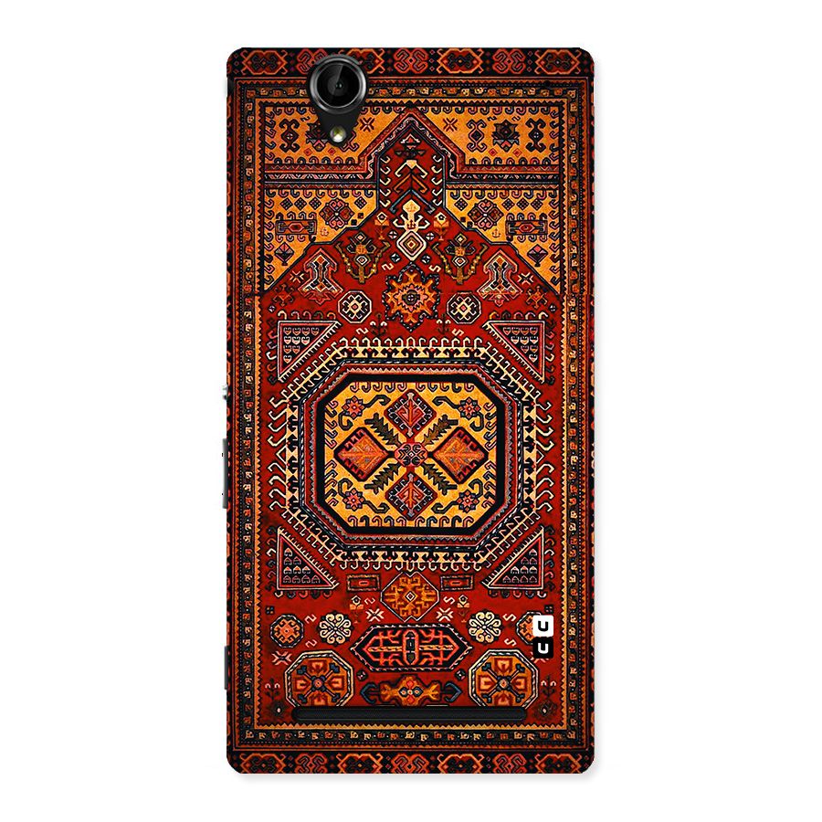 Classic Luxury Carpet Pattern Back Case for Sony Xperia T2