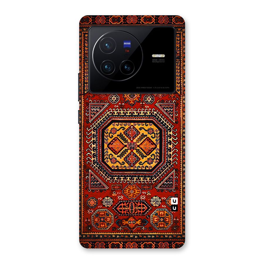 Classic Luxury Carpet Pattern Back Case for Vivo X80