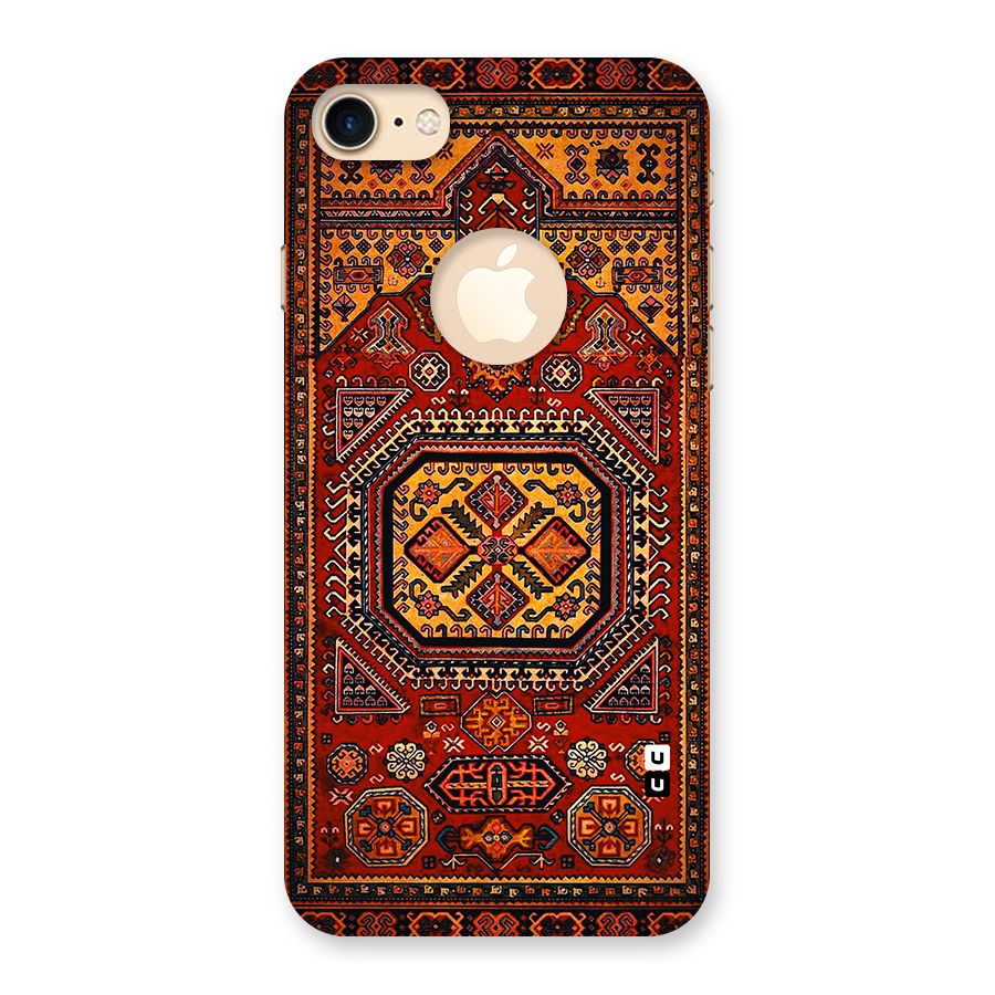 Classic Luxury Carpet Pattern Back Case for iPhone 8 Logo Cut