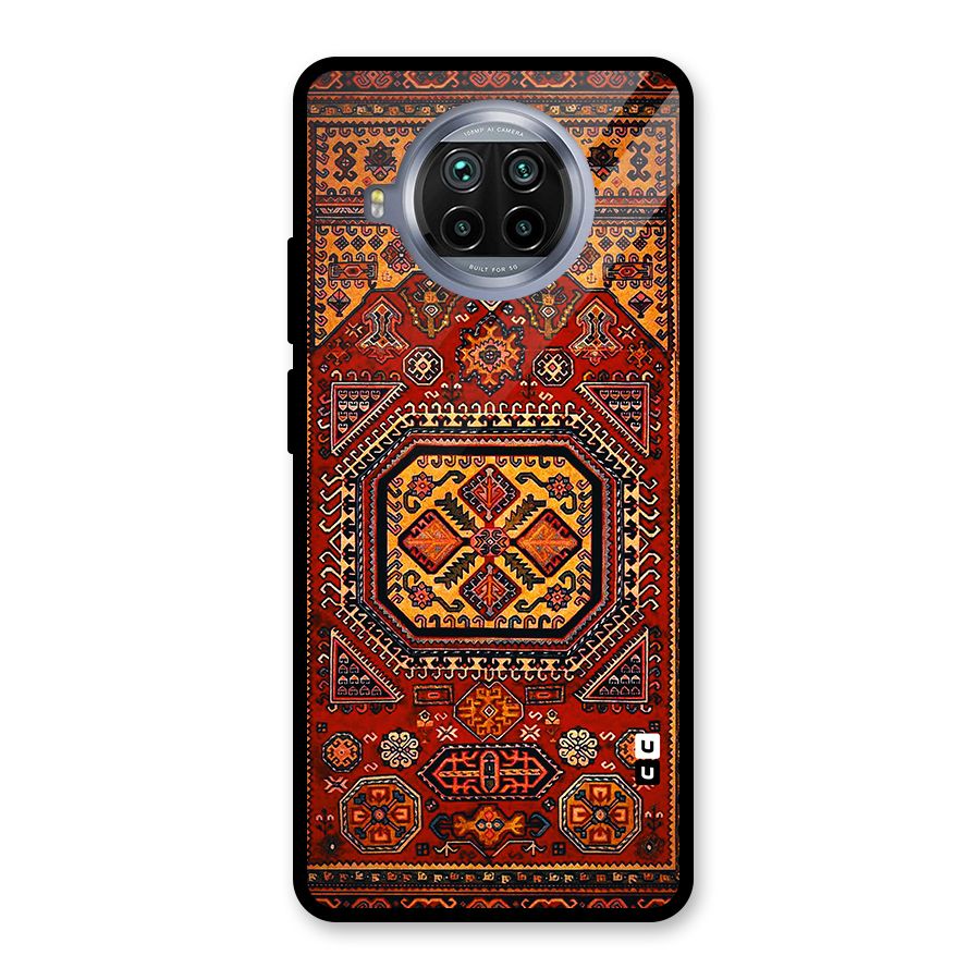 Classic Luxury Carpet Pattern Glass Back Case for Mi 10i