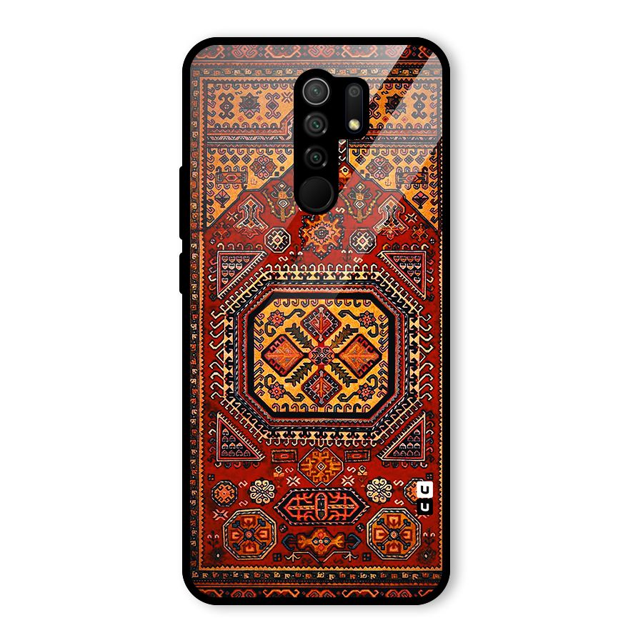 Classic Luxury Carpet Pattern Glass Back Case for Poco M2