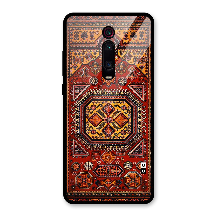 Classic Luxury Carpet Pattern Glass Back Case for Redmi K20 Pro