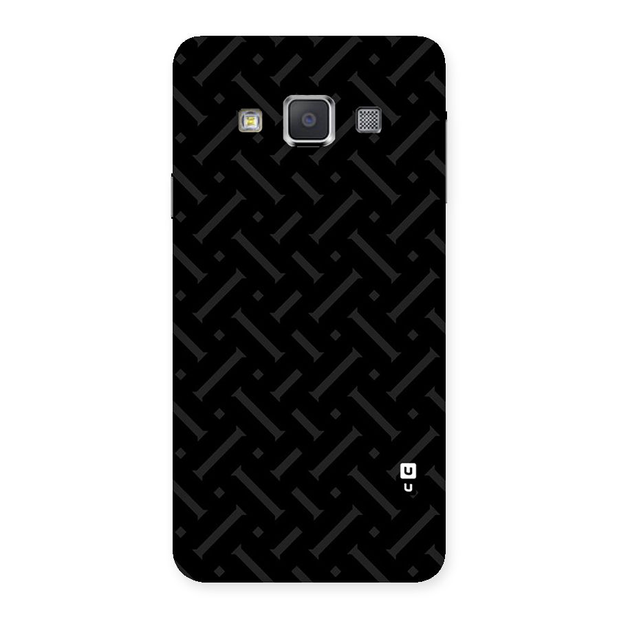 Classic Pipes Pattern Back Case for Galaxy A3
