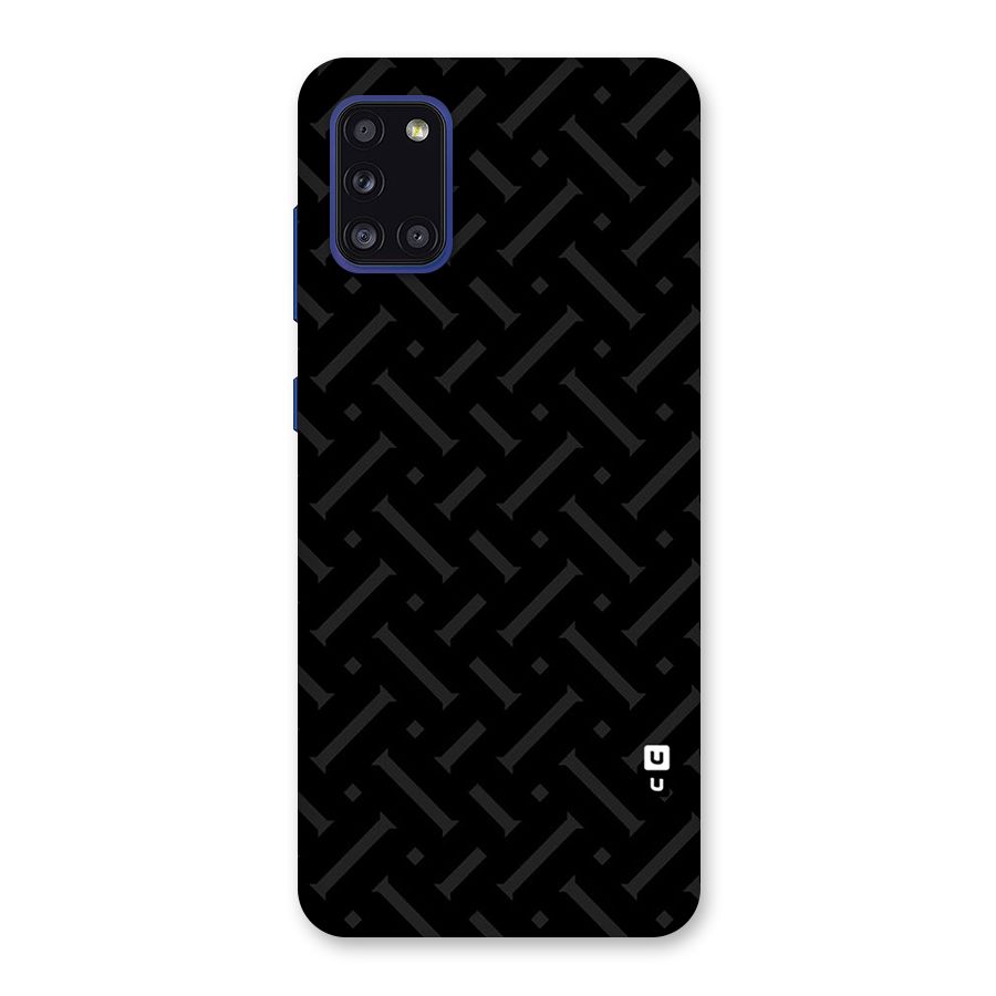 Classic Pipes Pattern Back Case for Galaxy A31