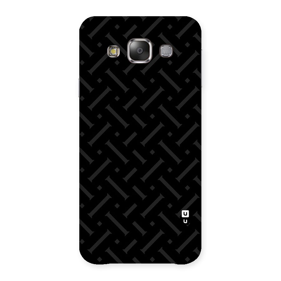 Classic Pipes Pattern Back Case for Galaxy E7