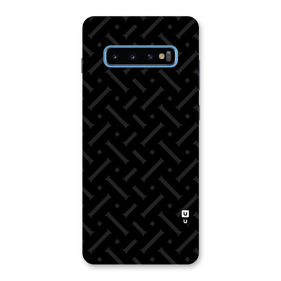 Classic Pipes Pattern Back Case for Galaxy S10 Plus