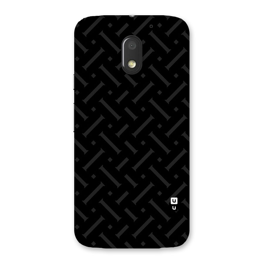 Classic Pipes Pattern Back Case for Moto E3 Power