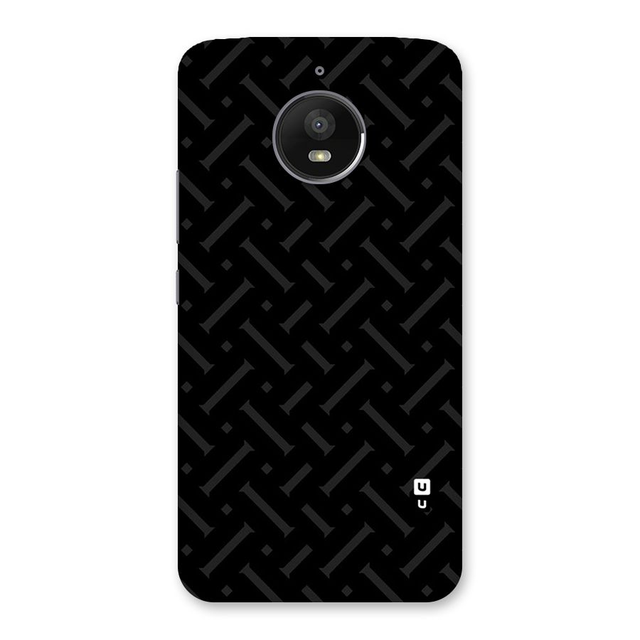 Classic Pipes Pattern Back Case for Moto E4 Plus