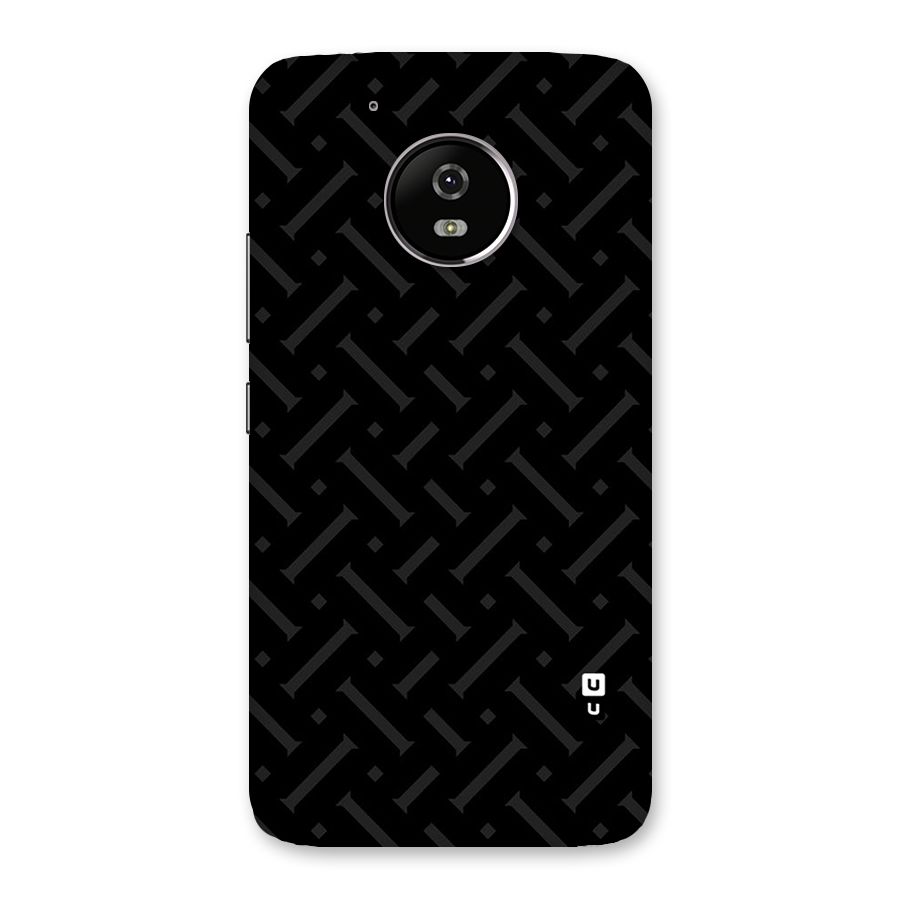 Classic Pipes Pattern Back Case for Moto G5