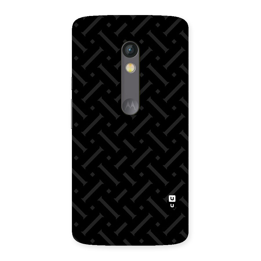 Classic Pipes Pattern Back Case for Moto X Play