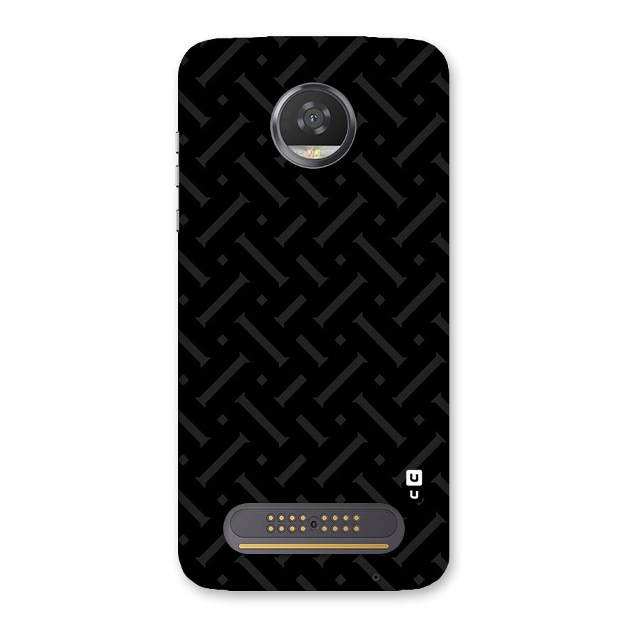 Classic Pipes Pattern Back Case for Moto Z2 Play