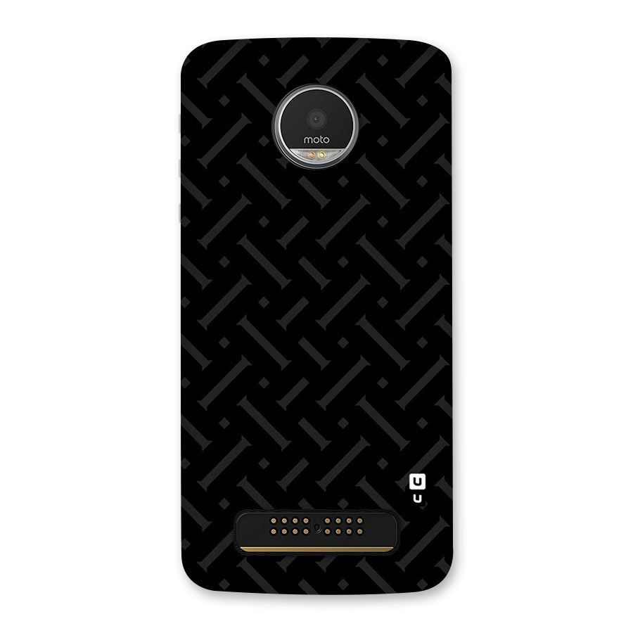 Classic Pipes Pattern Back Case for Moto Z Play