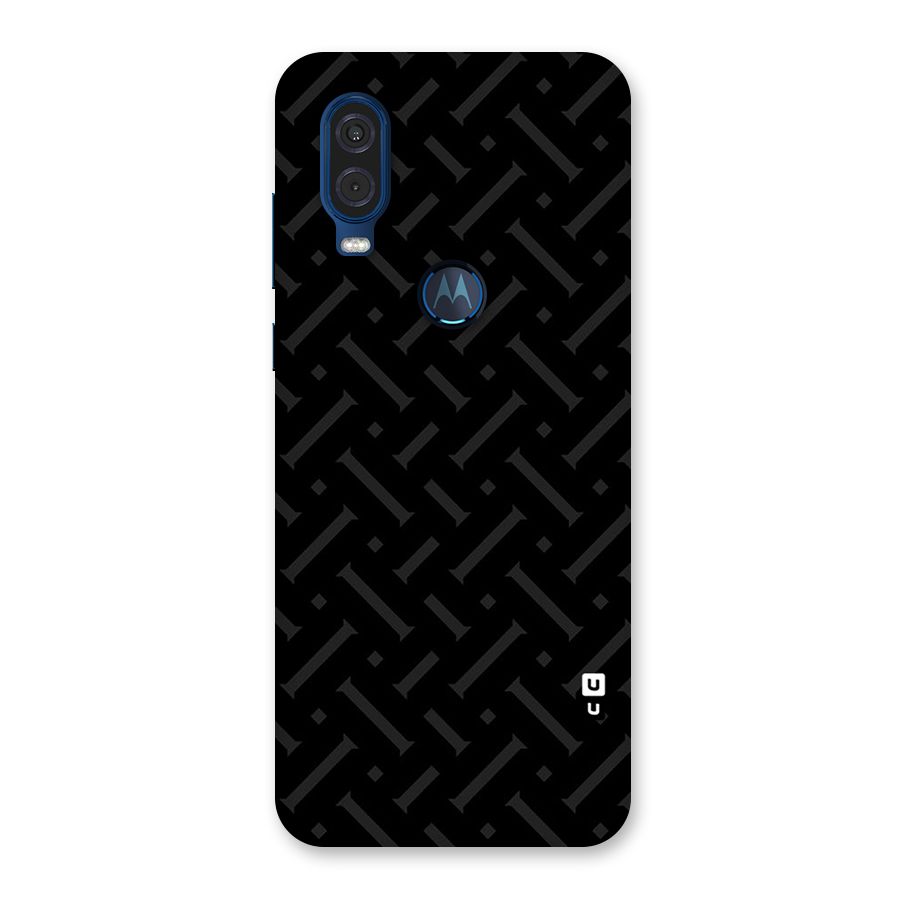 Classic Pipes Pattern Back Case for Motorola One Vision