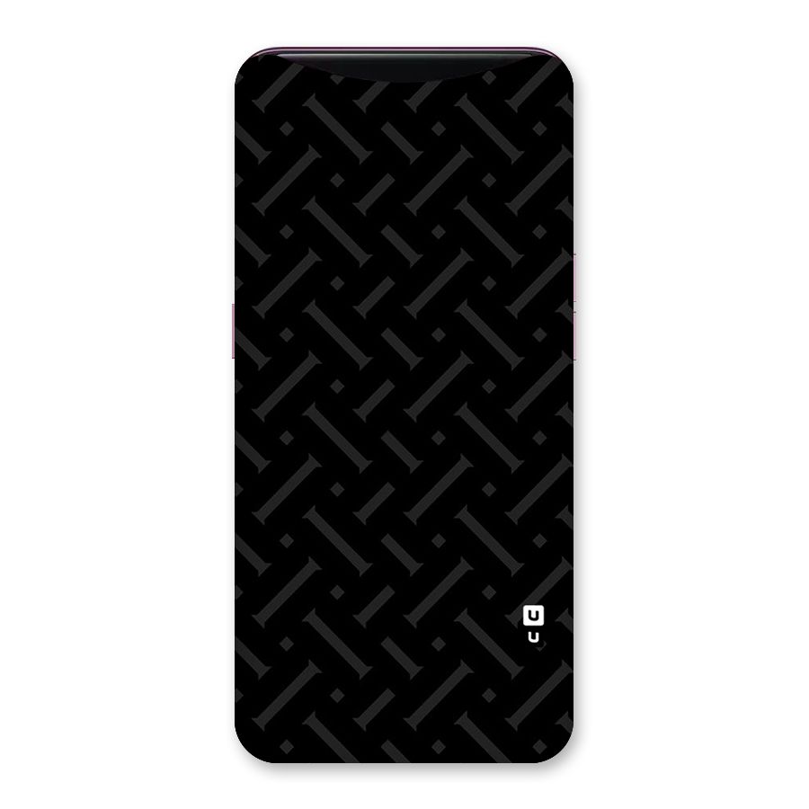 Classic Pipes Pattern Back Case for Oppo Find X