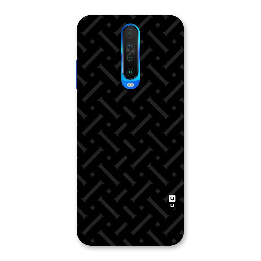 Classic Pipes Pattern Back Case for Poco X2