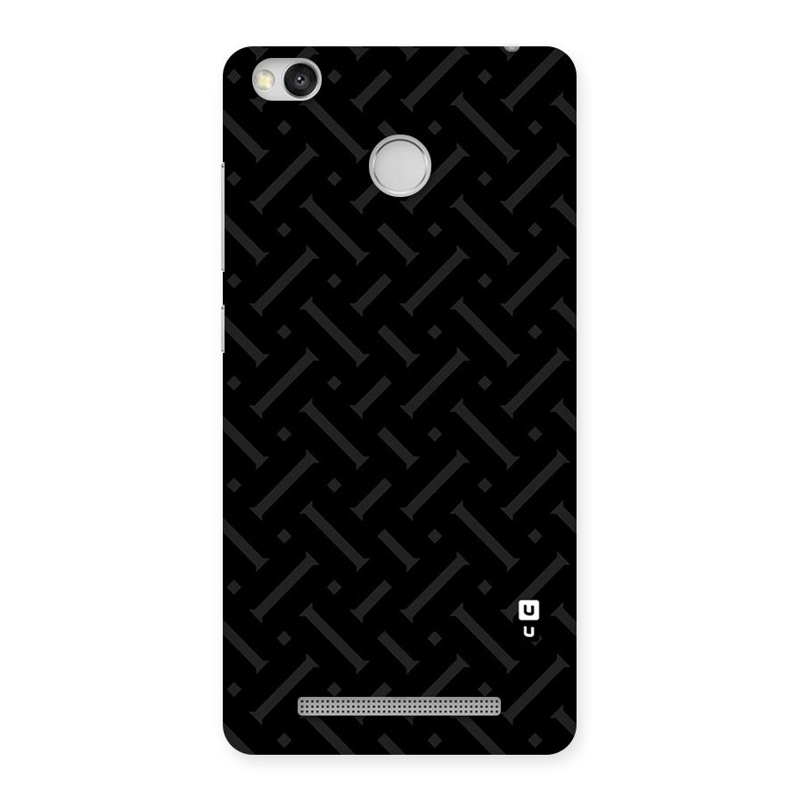 Classic Pipes Pattern Back Case for Redmi 3S Prime