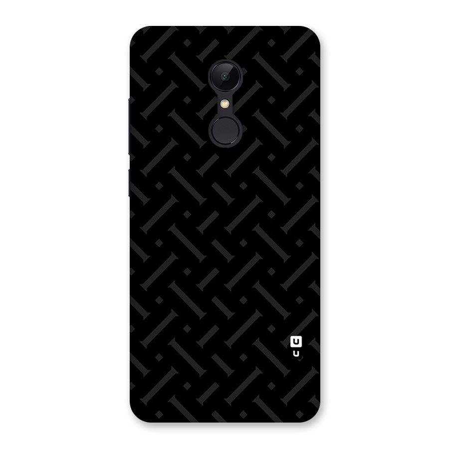 Classic Pipes Pattern Back Case for Redmi 5