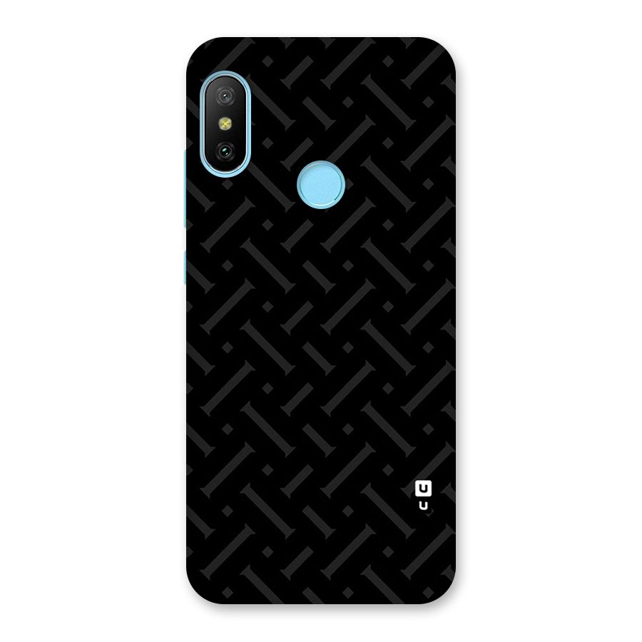 Classic Pipes Pattern Back Case for Redmi 6 Pro