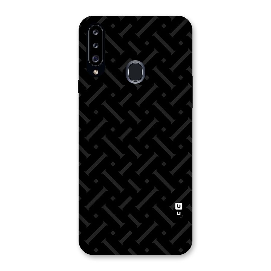 Classic Pipes Pattern Back Case for Samsung Galaxy A20s