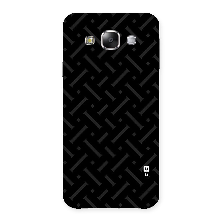 Classic Pipes Pattern Back Case for Samsung Galaxy E5