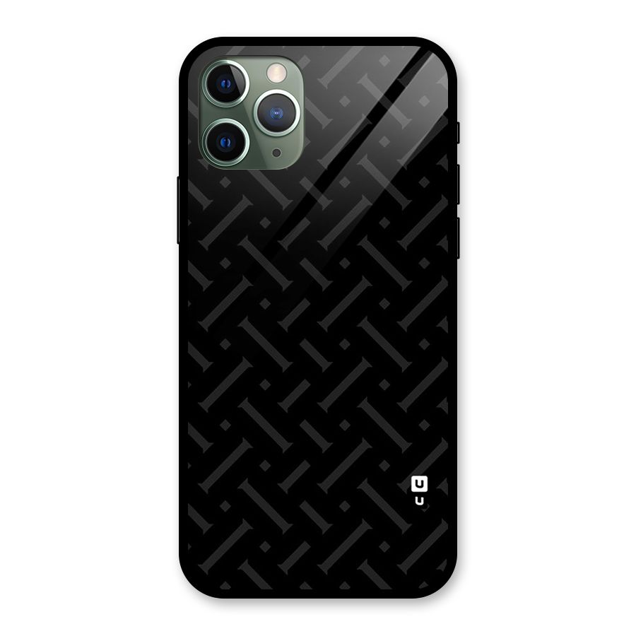 Classic Pipes Pattern Glass Back Case for iPhone 11 Pro