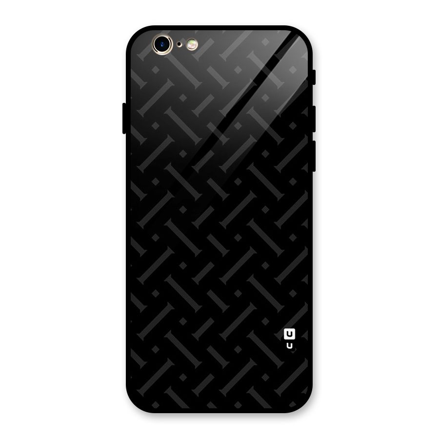 Classic Pipes Pattern Glass Back Case for iPhone 6 6S