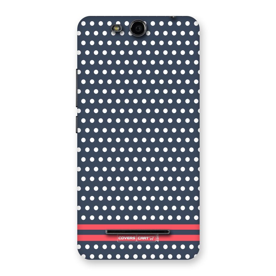 Classic Polka Dots Back Case for Micromax Canvas Juice 3 Q392