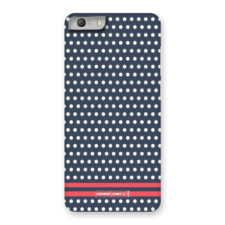 Classic Polka Dots Back Case for Micromax Canvas Knight 2