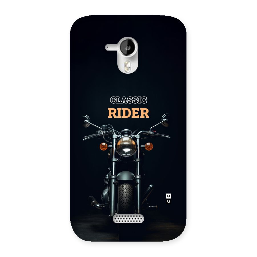 Classic RIder Back Case for Canvas HD A116