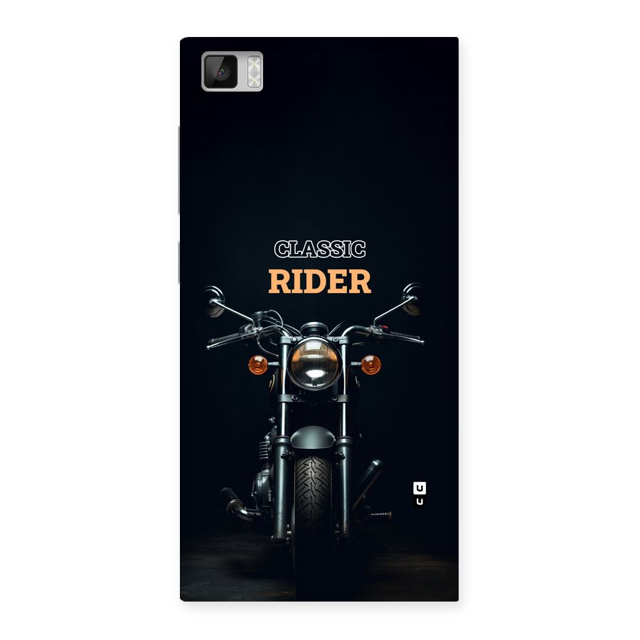 Classic RIder Back Case for Mi3