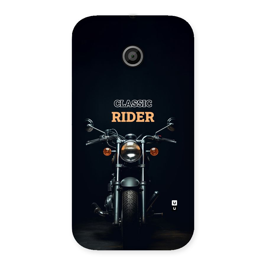 Classic RIder Back Case for Moto E