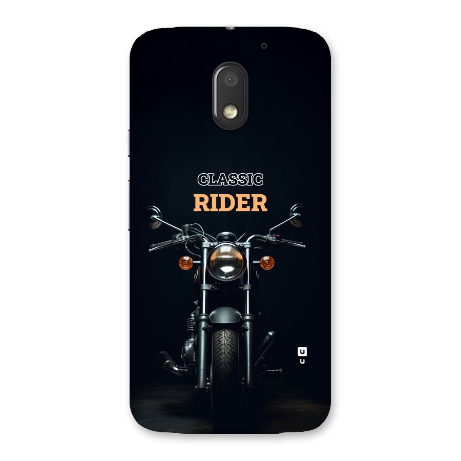 Classic RIder Back Case for Moto E3 Power