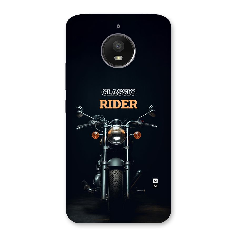 Classic RIder Back Case for Moto E4 Plus
