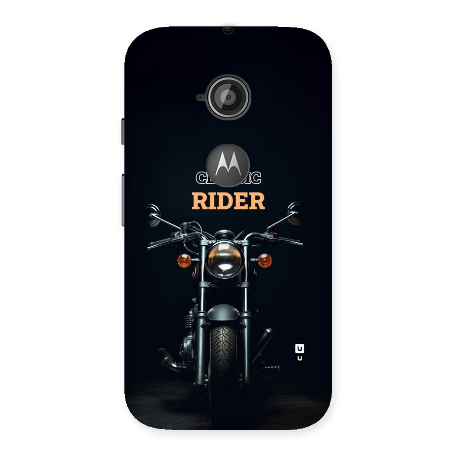Classic RIder Back Case for Moto E 2nd Gen