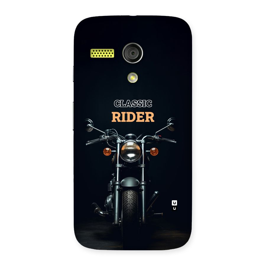 Classic RIder Back Case for Moto G
