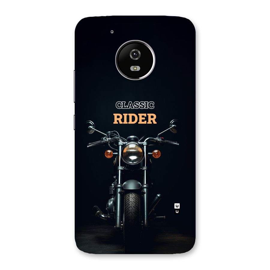 Classic RIder Back Case for Moto G5
