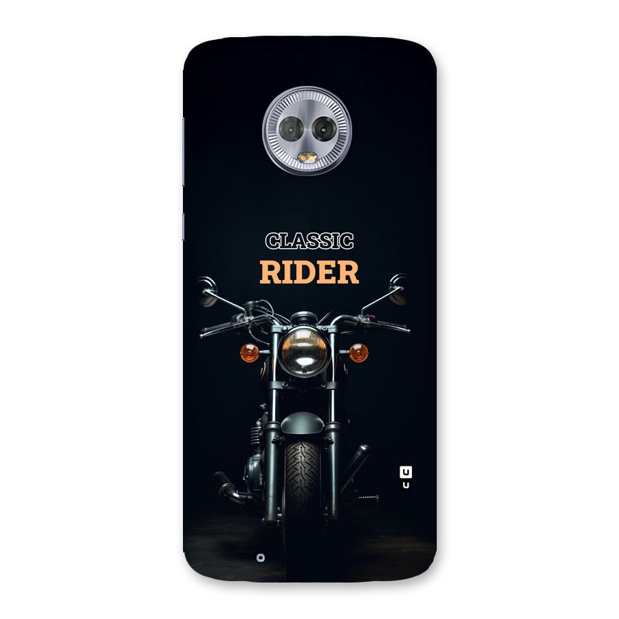Classic RIder Back Case for Moto G6