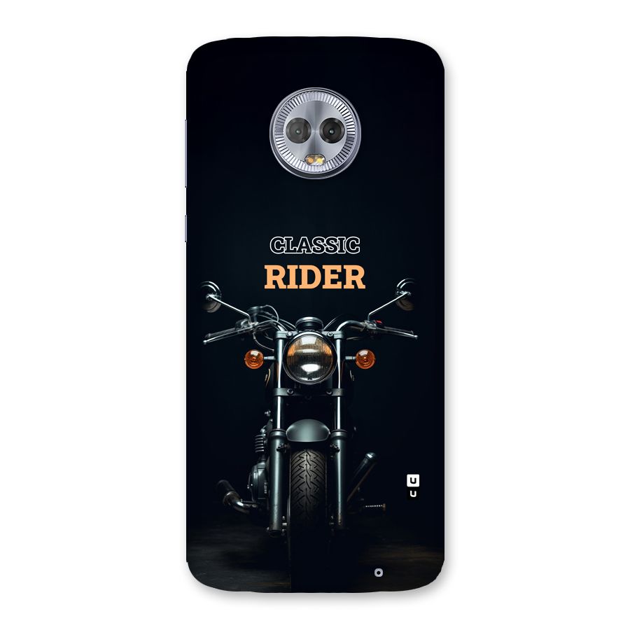 Classic RIder Back Case for Moto G6 Plus