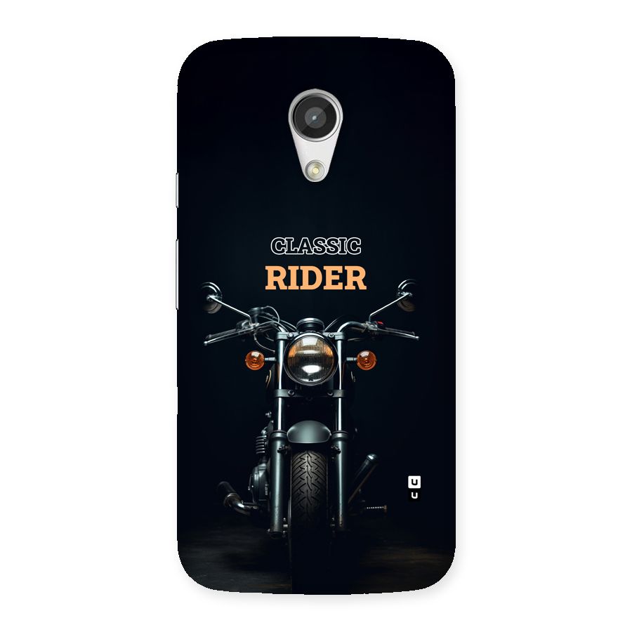 Classic RIder Back Case for Moto G 2nd Gen